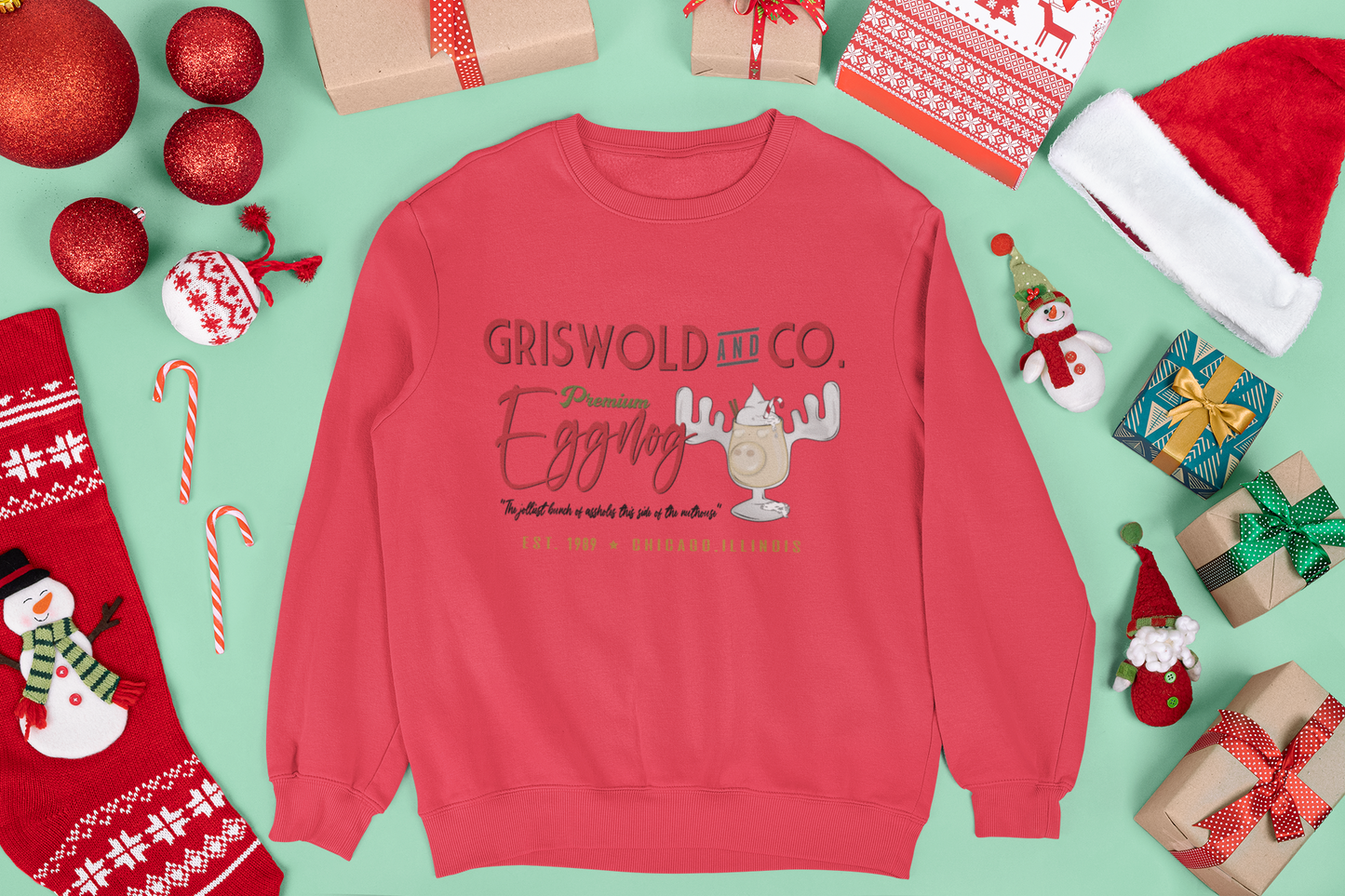Griswold & Co. Premium Eggnog Unisex Crewneck Sweatshirt