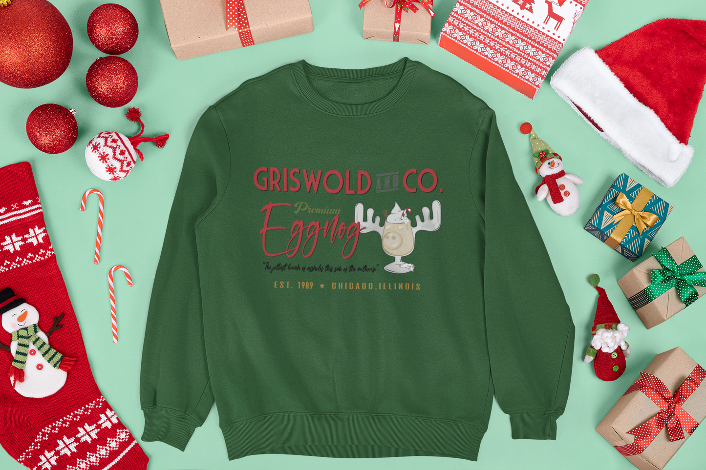Griswold & Co. Premium Eggnog Unisex Crewneck Sweatshirt