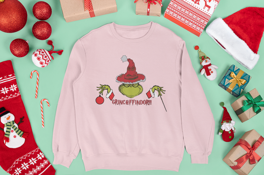 Christmas Grinchffindor!!! Unisex Crewneck Sweatshirt