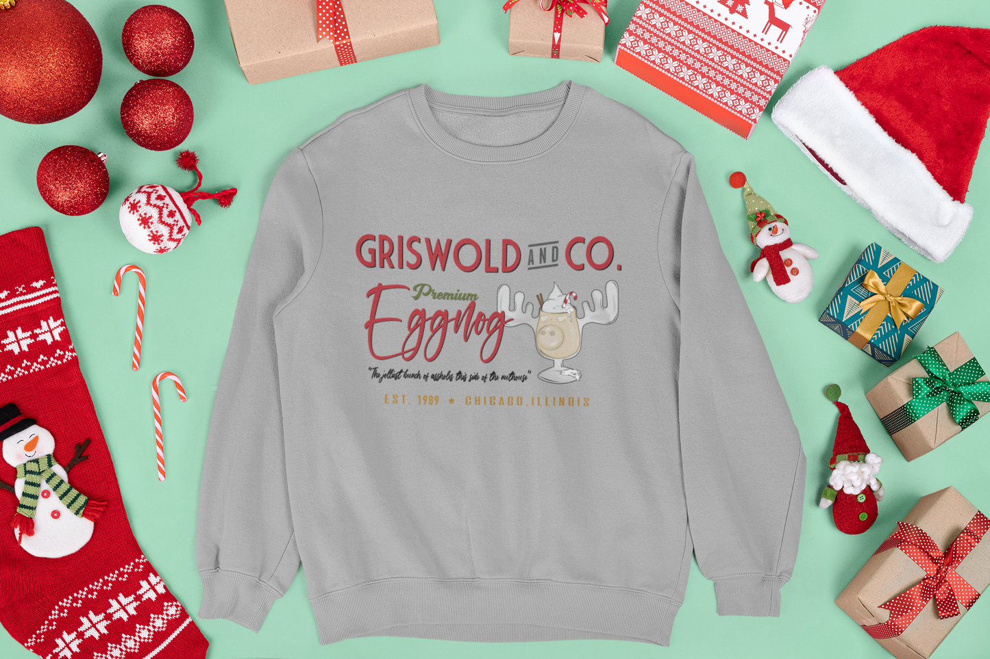 Griswold & Co. Premium Eggnog Unisex Crewneck Sweatshirt