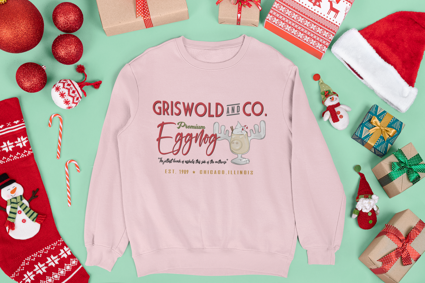 Griswold & Co. Premium Eggnog Unisex Crewneck Sweatshirt