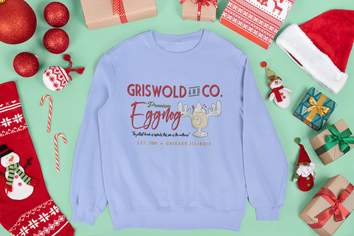 Griswold & Co. Premium Eggnog Unisex Crewneck Sweatshirt