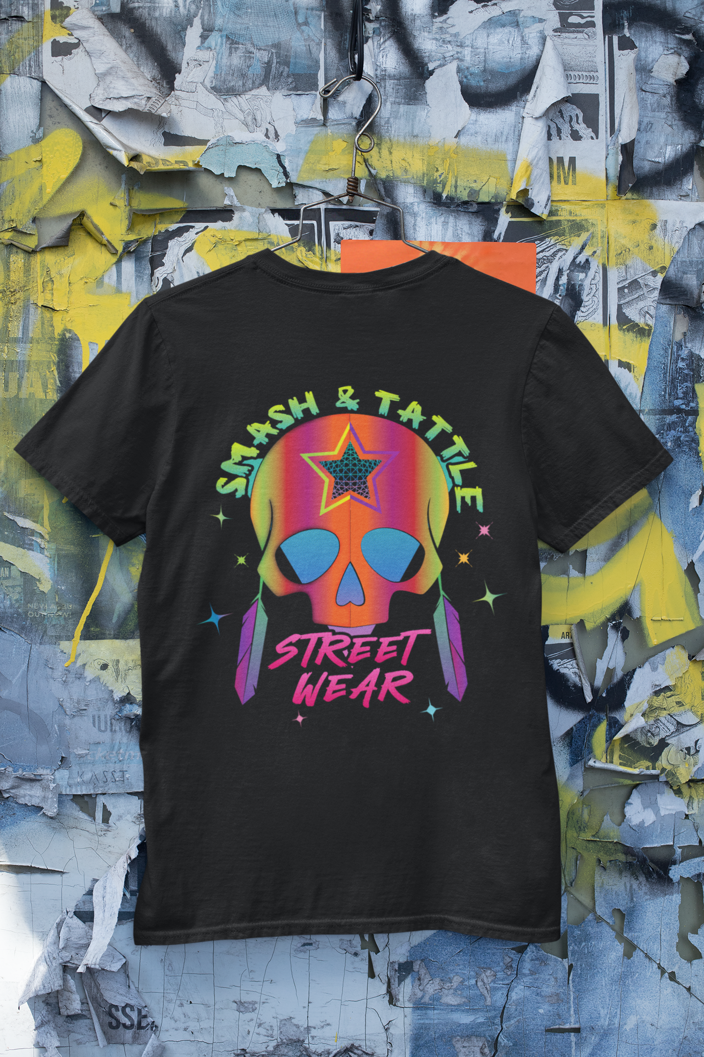 Neon Skull Unisex Short Sleeved T-Shirt – Smash & Tattle