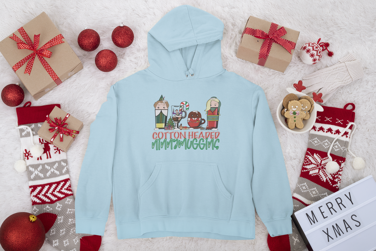 Cotton-Headed Ninnymuggins Coffee Unisex Fleece Pullover Hooded Sweatshirt